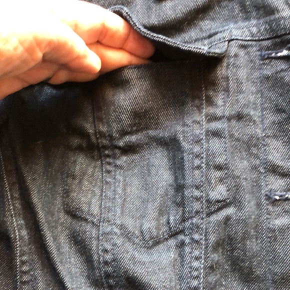 Talbots dark wash jean jacket - Picture 7 of 10